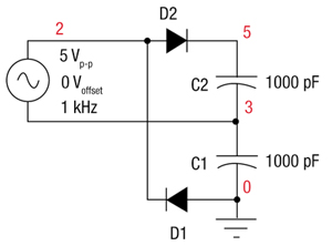 Full-wave voltage doubler